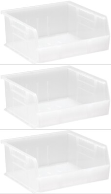 Hudson Exchange 11'' x 11'' x 5'' (3 Pack) Plastic Stackable Storage Bin