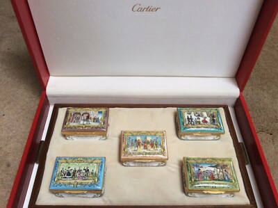 Opera Trinkets Cartier Opera Collection Series Halcyon Days Enamel Trinket Boxes ...