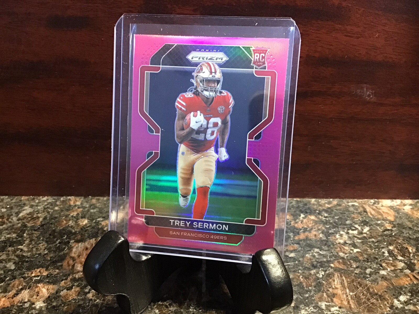Trey Sermon Pink RC 2021 Prizm Football #354 Rookie Mega Exclusive 49ers 🏈