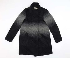 Louche Womens Black Overcoat Coat Size 8