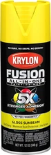 12 Oz Krylon K02725007 Sunbeam Fusion All-In-One Paint & Primer Spray Paint, Glo