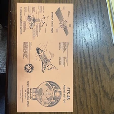 Space Shuttle Flight Information Card STS-46 Atlantis OV-104