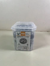 Halex 3/8 in. - 1/2 in. Knockout Non-Metallic Push-In Connector 75105B 100 Pack