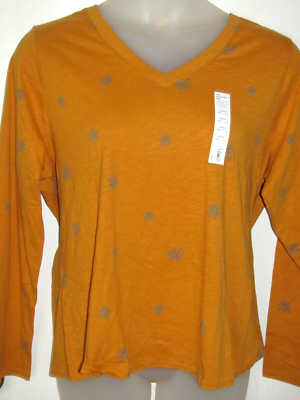NWT Womens SONOMA/Kohls Everyday Tee Coppery Floral Light Weight Top Shirt  XXL