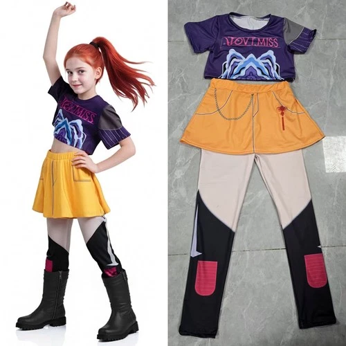 Kid Girls KPop Demon Hunters Rumi Costume SwordToy Mira Zoey Cosplay Fancy Dress - Picture 27 of 35