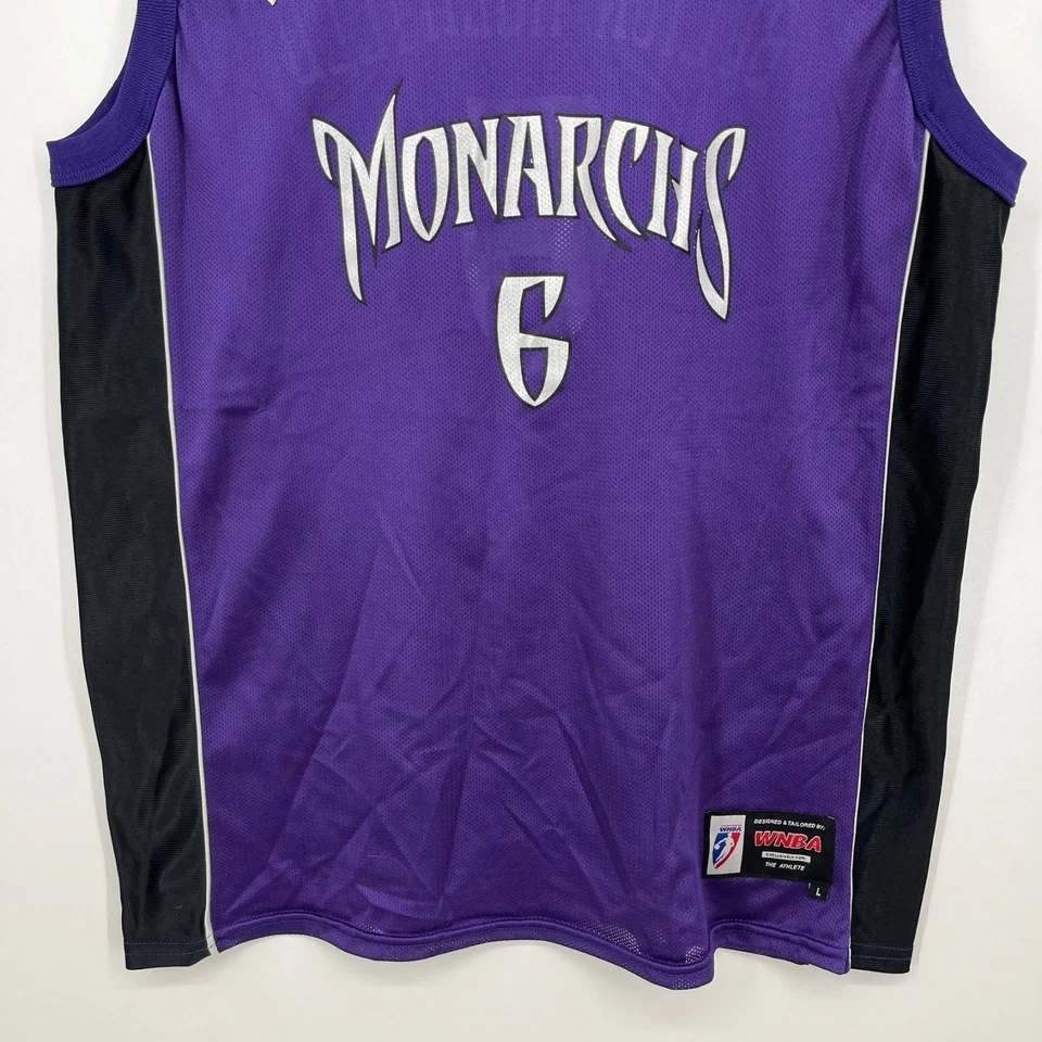 Sacramento Monarchs Basketball Jersey #6 Ruthie Bolton-Holifield WNBA Adult L - Image 3 of 4