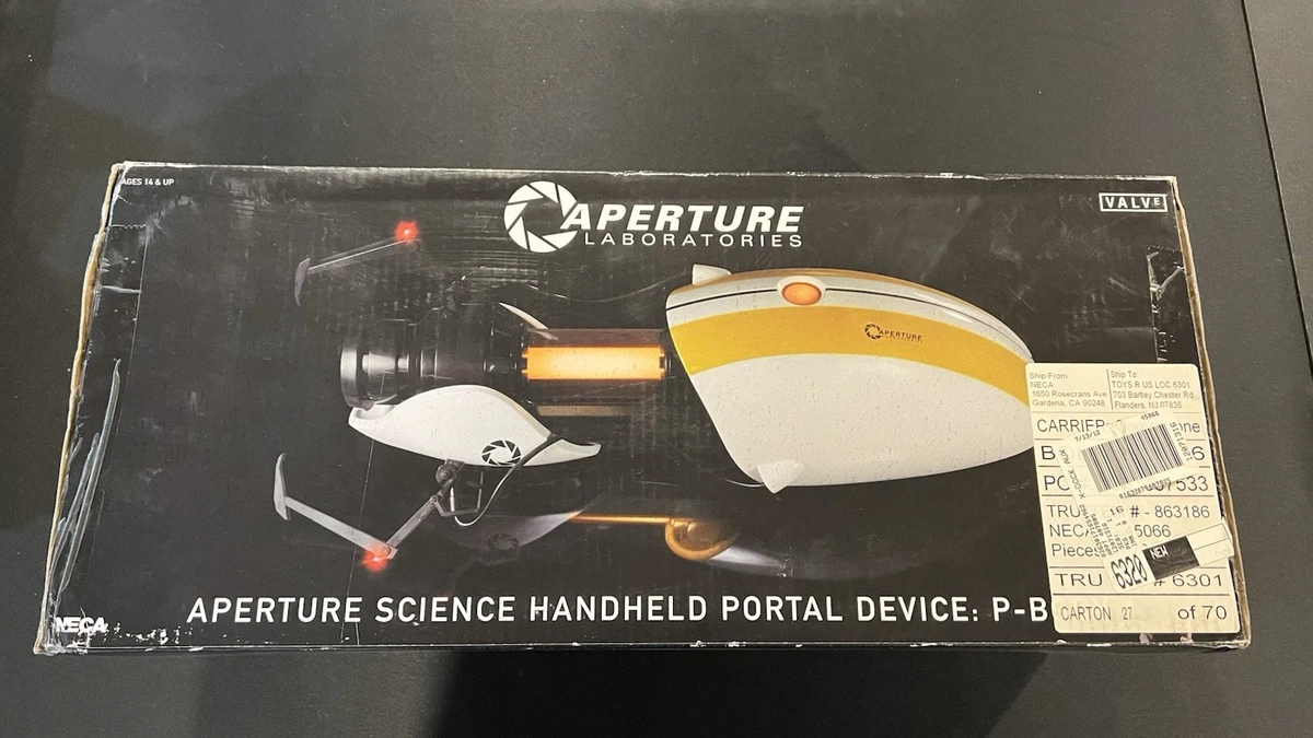 NECA Aperture Science Handheld Portal Device Gun Replica P-Body