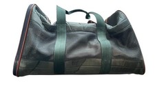 Vintage 1996 Sherpa Pet Carrier Bag Airline Dog Cat 20.5x12x12 Green READ