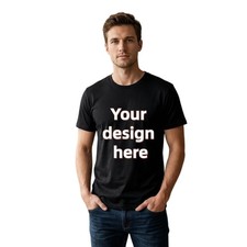 Custom T-Shirt Personalized Text Logo Print Unisex Casual Tee