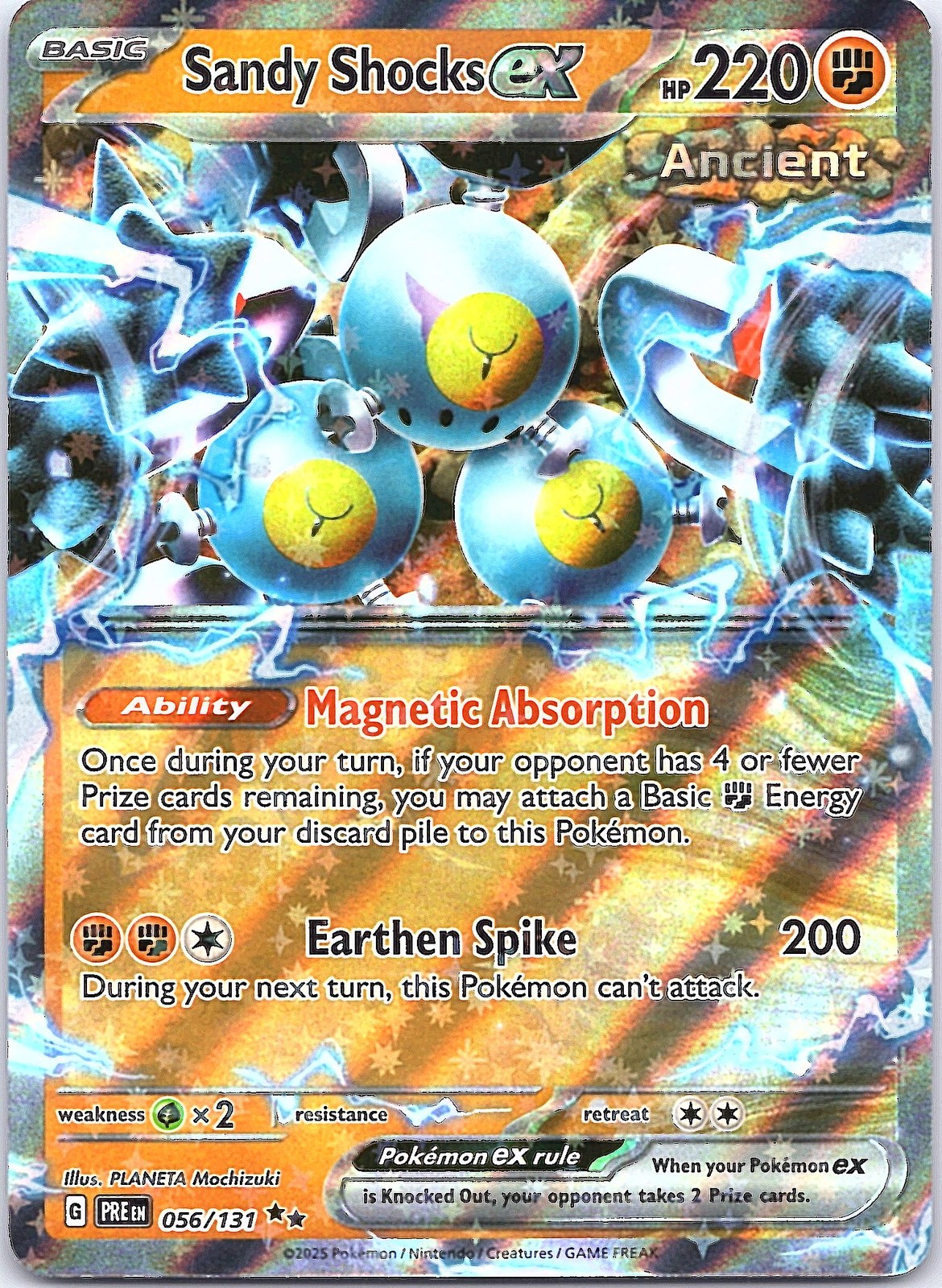 Sandy Shocks ex - Double Rare SV: Prismatic Evolutions 056/131 NM