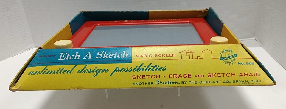 Grabado Vintage Un Boceto Caja Original Años 60, Funcionando Probado Foto 3 de 4