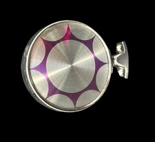Vtg Autolite 3701 Exterior Side Mirror Chrome Purple Atomic Starburst Design Vtg Autolite 3701 Exterior Side Mirror Chrome Purple Atomic Starburst Design