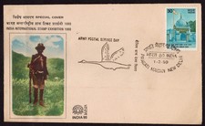 INDIA 1980 ARMY POSTAL SERVICE DAY COVER ISSUED BY THE ARMY POSTAL SERVICE