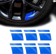 Blue Reflective Wheel Rim Stripe Decals, 6-Pack for 18-21 Inch Tir Color: Blue