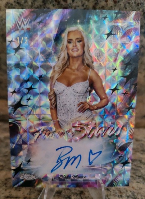 🔥1/2🔥2026 Topps Chrome WWE Blake Monroe Future Stars Black Geometric Auto SSP