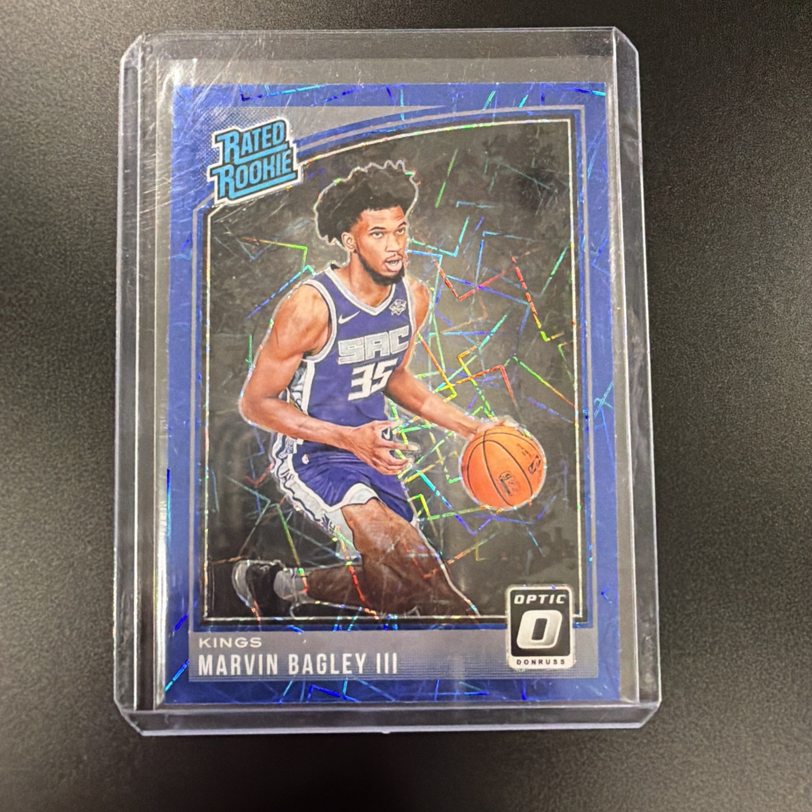 2018-19 Donruss Optic Marvin Bagley III Blue Velocity Prizm Rated Rookie RC #168
