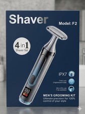 Electric Back Shaver for Men   4-in-1 Grooming Kit with Extendable Handle