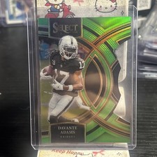 2023 Panini Select - Premier Davante Adams #182 Neon Green Prizm Die-Cut /499
