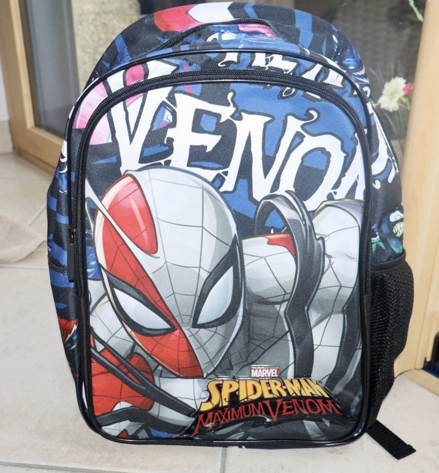 Sac à dos Marvel spider-man maximum venom enfant école cartable NEUF  - Photo 1/4