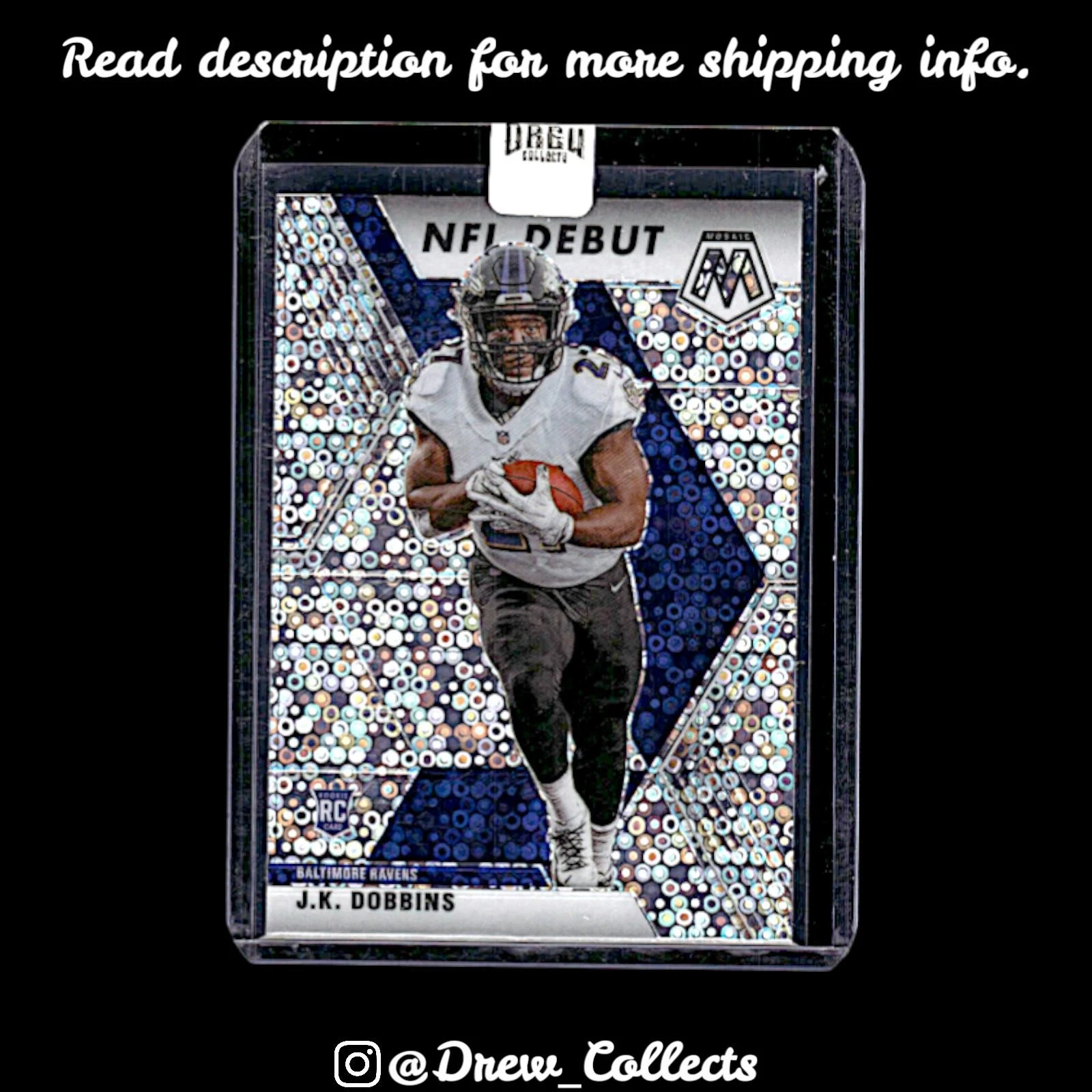2020 Panini Mosaic #275 J.K. Dobbins #275 Prizm Disco NFL Debut