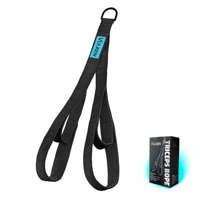 Vulken Tricep Rope Cable Attachment. 28.7 Inch & 22 Inch Two Lengths Built in...