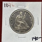 1876 Seated Liberty Silver Half Dollar 50C - Philadelphia Mint