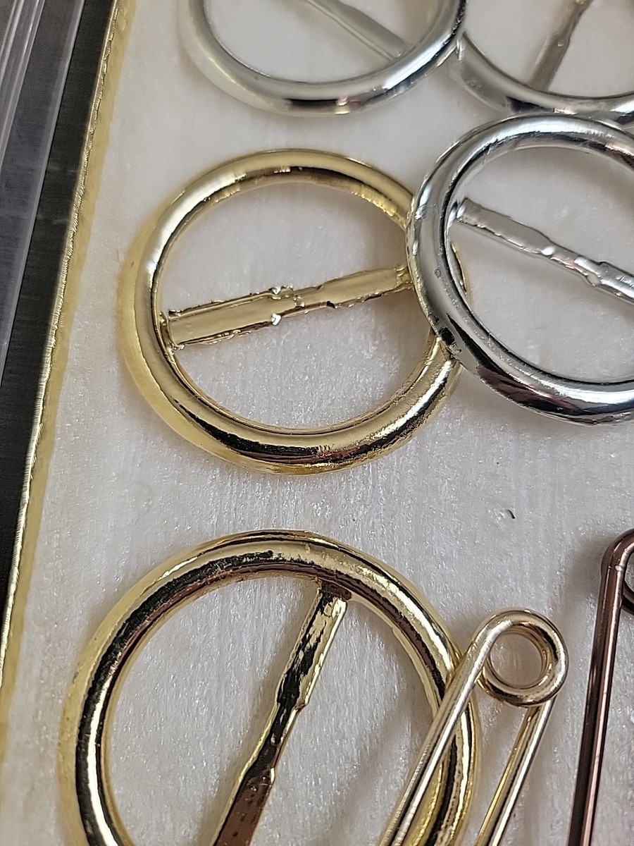 Vintage Lot Of Buckles And Pins Estate Find Unbranded. View 3