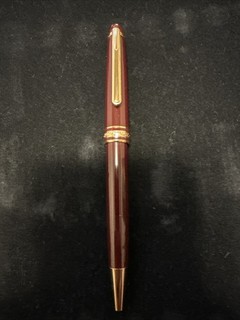 Montblanc 164 Classic Burgundy Ballpoint Pen Black Ink Vintage Germany EUC