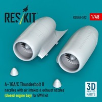 A-10A/C Thunderbolt Ii Nacelles With Air Intakes & Exhaust /1:48