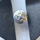 AV36 VTG Silver Tone Replacement Zodiac 4.0mm Watch Crown Sold As Is Condition** — photo 1