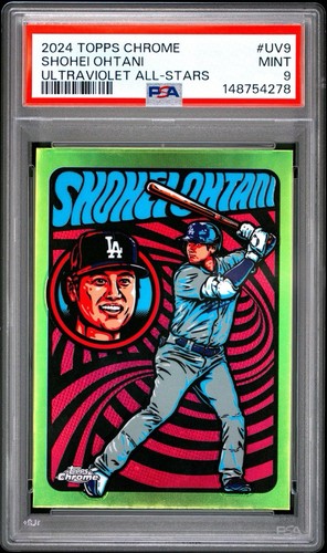 2024 Topps Chrome Shohei Ohtani #UV9 Ultraviolet All-Stars SP PSA 9
