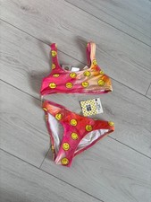 Girls Zara Smiley World Brand New 2-Pieces Bikini Set Swimwear Size 6-7 Years 