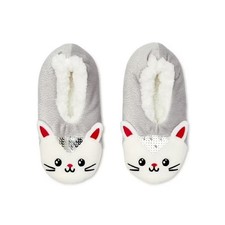 Slipper Sock Wonder Nation Girls Holographic Cat Koala Unicorn Size 13-14