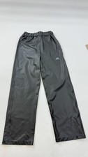 Helly Hansen Ski Pants Youth 10 Gray Rubberized Waterproof Snow Salopettes