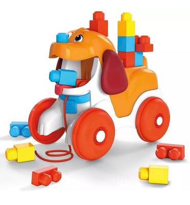 MEGA Bloks Hündchen zum Hinterherziehen Bauset mit Bausteinen Lernspielzeug top