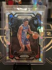 Ausar Thompson 2023-24 Panini Prizm NBA Silver Cracked Ice #178 Rookie Pistons