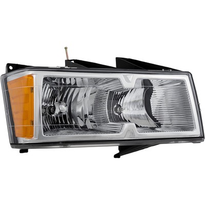 Headlight For 2005-2008 Chevrolet Colorado Right With Bulb Chrome Interior