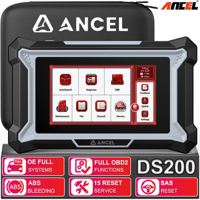 ANCEL DS200 OBD2 Diagnostic Tool All System Tester Scanner Injector Coding NOx