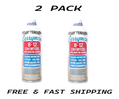 ( 2 PACK ) Berryman B-12 Chemtool Fuel Injector, Carburetor Cleaner 0116, 15 oz.