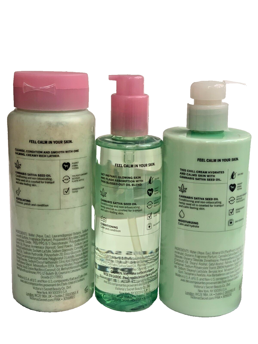 Victoria's Secret PINK COCO CHILL Body 3pc Body ( Wash, Oil