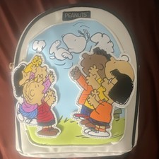 Peanuts Snoopy Charlie Brown Multicolor Cartoon Character Backpack