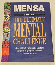 Mensa The Ultimate Mental Challenge Puzzle Test Brain Games Logic Pb Bk
