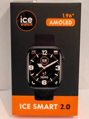 Ice-Watch - Designer Luxus Ice Smart 2.0 Black Schwarz Smartwatch Amoled (1,96'')