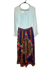 Lounge Craft VTG Women's Long Sleeve Long Dress 70's Boho 8