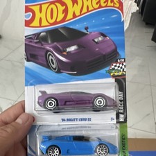 Hot Wheels 1994 Bugatti EB110 SS HW Race Day 1:64 Purple / Blue Diecast Unopened