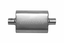 Gibson 55152s Universal Performance Muffler Oval 25 Center In 25 Center Out