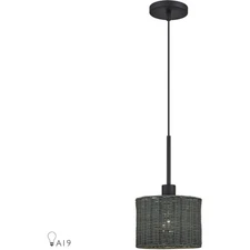 Livex Lighting 60112-04 Weavington Mini Pendant Black