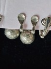 Vtg Lot Of 10 Pairs Screw/Clip On Earrings Signed Monet Double Textured Round — photo 6