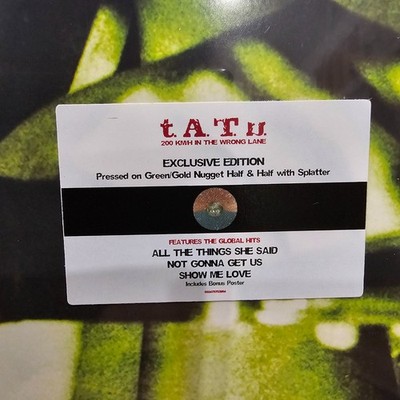 T.A.T.U. tatu 200 KM/H in the Wrong Lane Green/Gold Vinyl LP [NEW