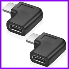 USB C Right Angle Adapter,90 Degree USB C to USB Type-C Male to Female Adapter C